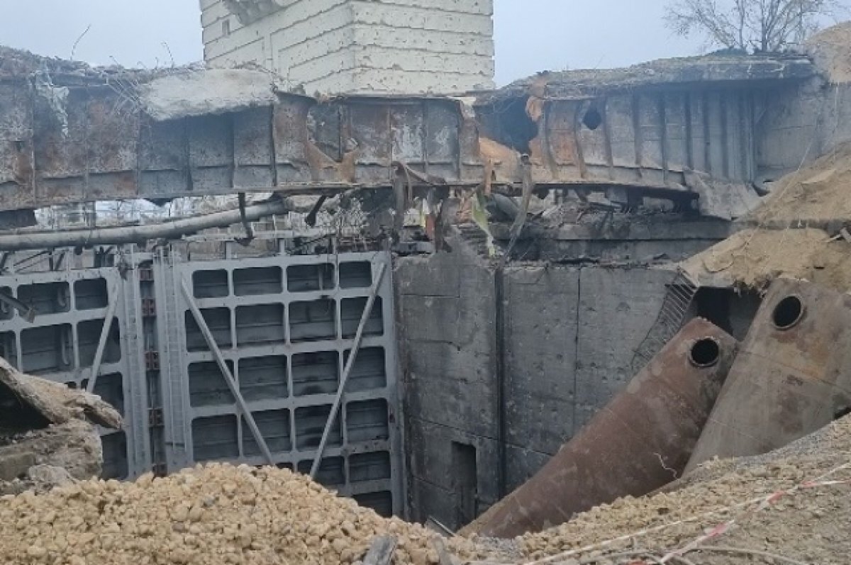    Журналистам показали состояние плотины Каховской ГЭС