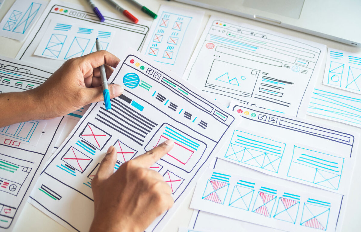 Разработка эскизов веб приложения