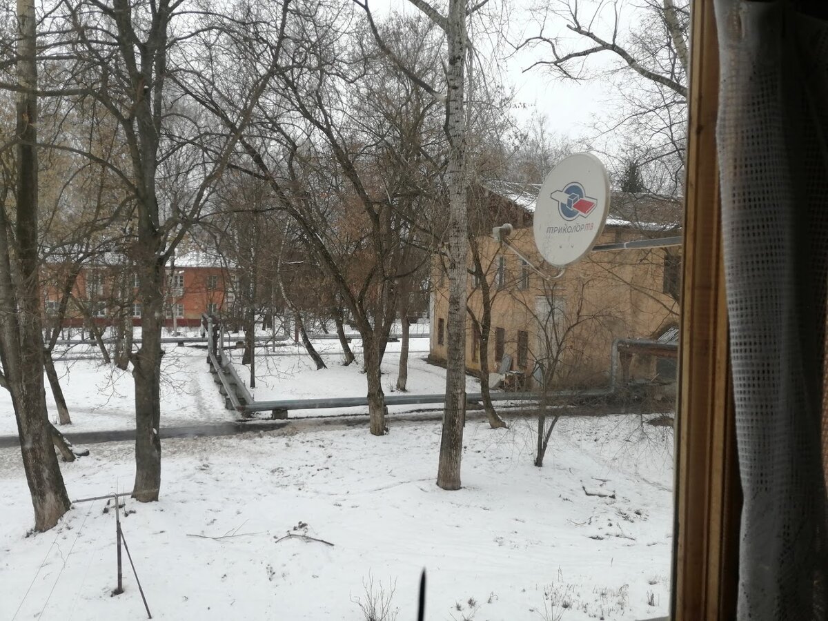 антенна  перед окном. Фото Светы Давыдовой