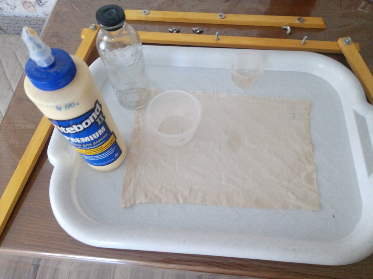 Клей в пропорции 1:4 