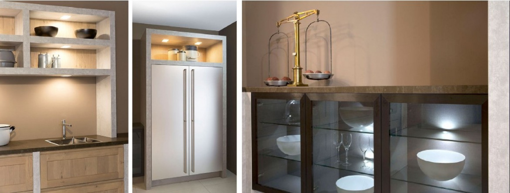 Стекло, металл, бетон и эффектная внутренняя подсветка