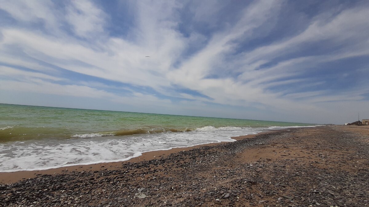 Морской пейзаж в окрестностях Евпатории. Фото автора