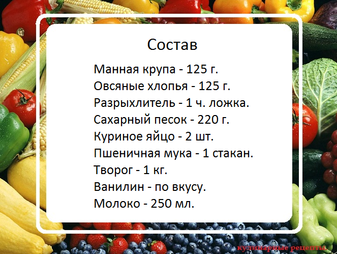 кулинарные рецепты