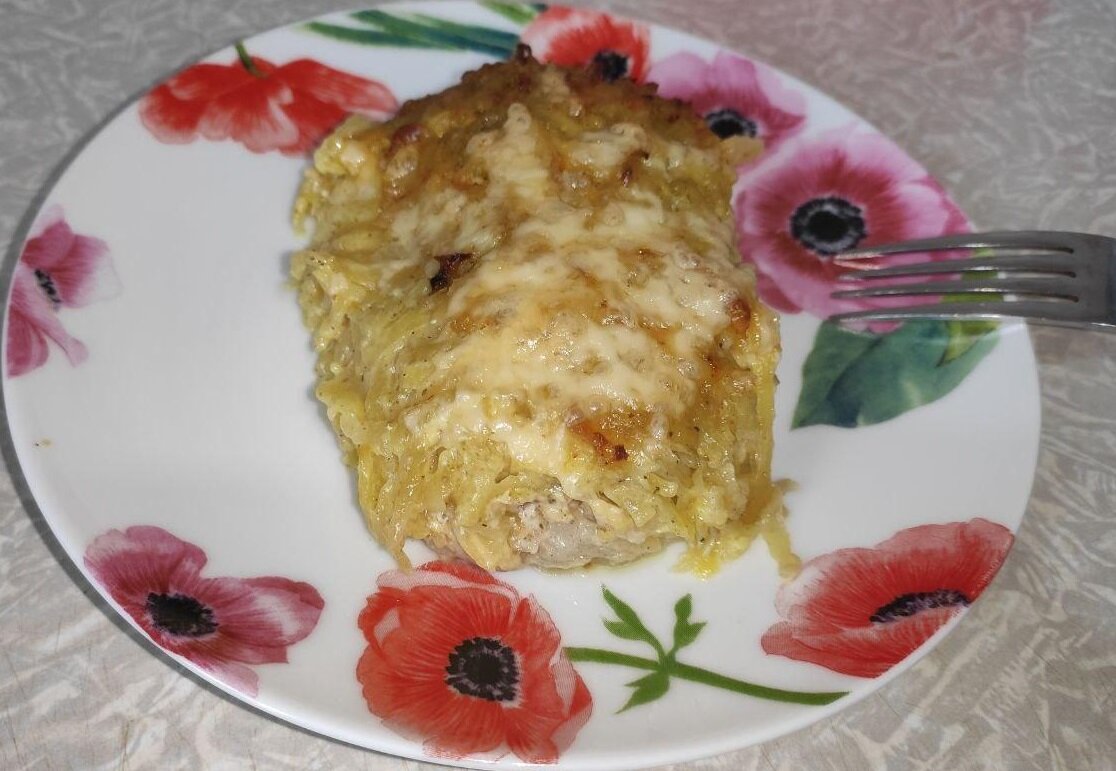 Мясо, запеченное с овощами в духовке