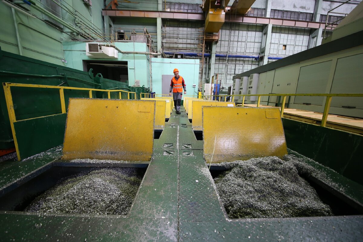 Сборка металлической стружки