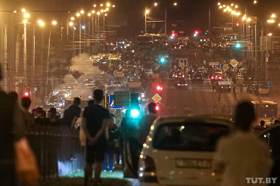 Ночь 10-11.08.20 в Минске

