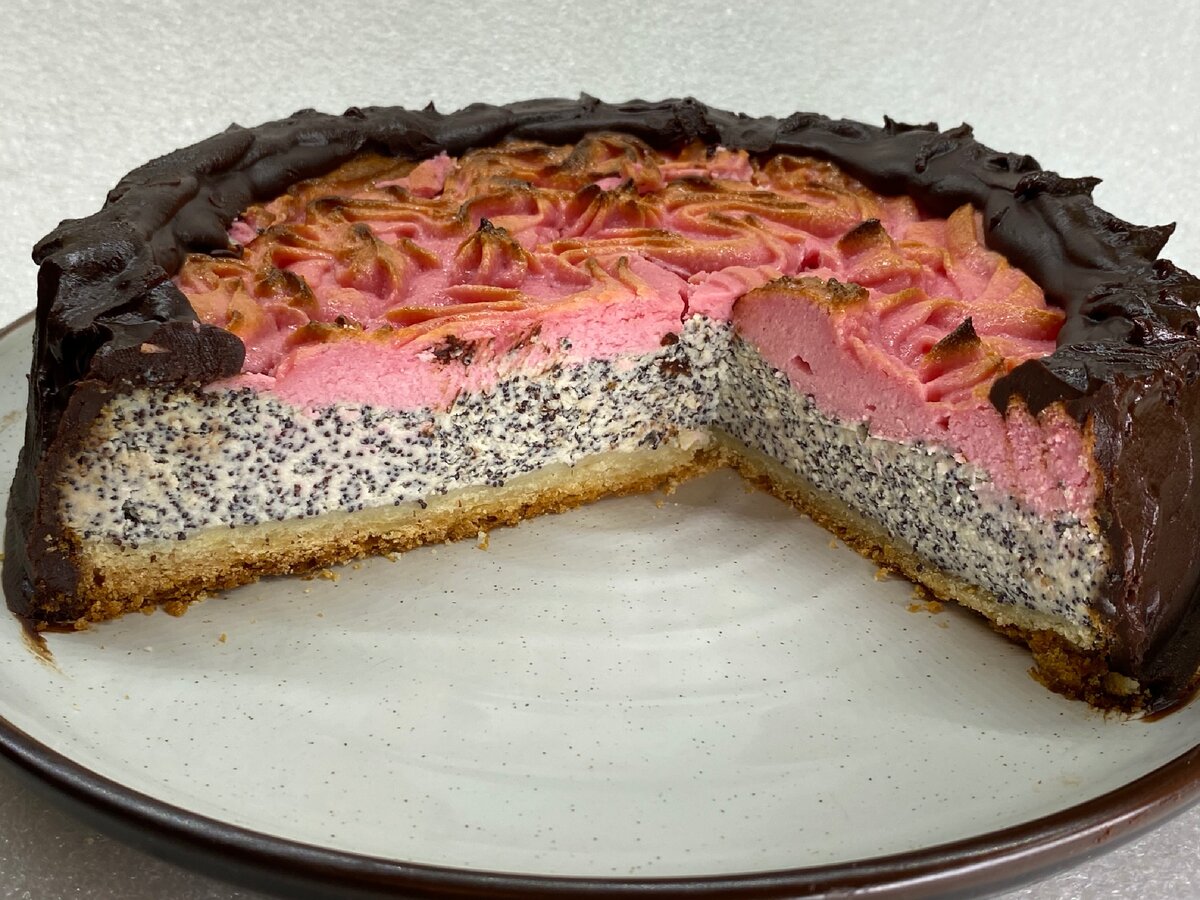 Маковый пирог с творогом из песочного теста рецепт с фото