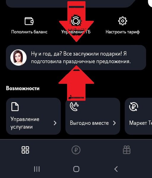 Скриншот из личного кабинета
