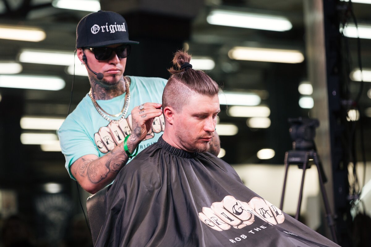 Rob The Original, амбассадор Babyliss на сцене Russian Barber Week 2018