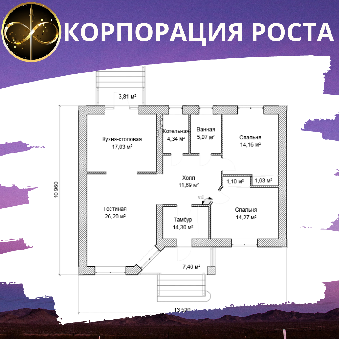 Проект дома для комфортной жизни: простой, комфортный, светлый. | ПРОРАБ:  проекты и строительство | Дзен