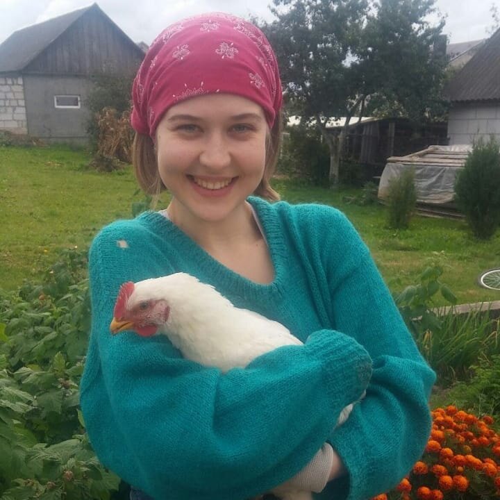 Первый раз снесла особи мужского пола голову в 2 года.  
А дело обстояло следующим образом. Родители проводили большую часть лета в деревне. Отказывать людям я тогда не умела, как и говорить внятно, в принципе. Так что путешествовала по крестьянским угодьям с ними.

В то время мною активно практиковался 
нудизм, все везде дышало и все восхищались мои тельцем, внешне напоминающим человечка по имени Мишлен.

Утро. Я выхожу из поместья и встречаюсь глазами с соседским петухом. Что в тот момент произошло в его голове- загадка! Но он на мне помешался. Понимаю, что мои ножки, похожие на две докторские колбасочки пленят, но куры, вроде, зернышки предпочитают. Походу этот представитель не отличался вегетарианским мировоззрением.

С тех пор он ждал меня постоянно, даже в курятнике редко появлялся. Как только слышал мой голос или видел меня, со всех ног летел и начинал клевать в хоть и мягкое, но причинное место.

Петуха от меня было не оттащить. И что же делать? И тут в первый и в последний раз мужик ради меня сложил голову на плахе. За любовь, как говорится!

В тот же день я ела неплохой супчик из поклонничка. 

А вас когда-нибудь преследовали животные? 