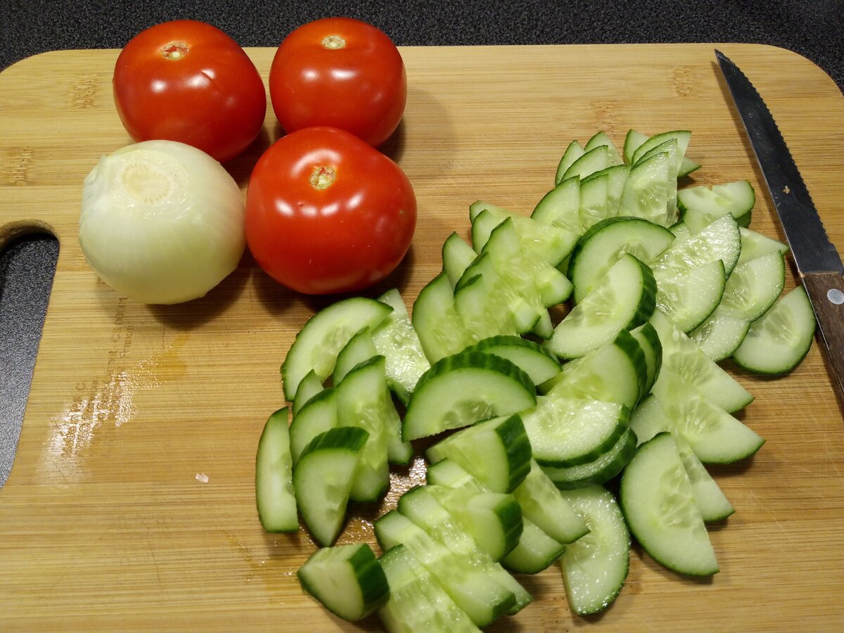 Режем овощи