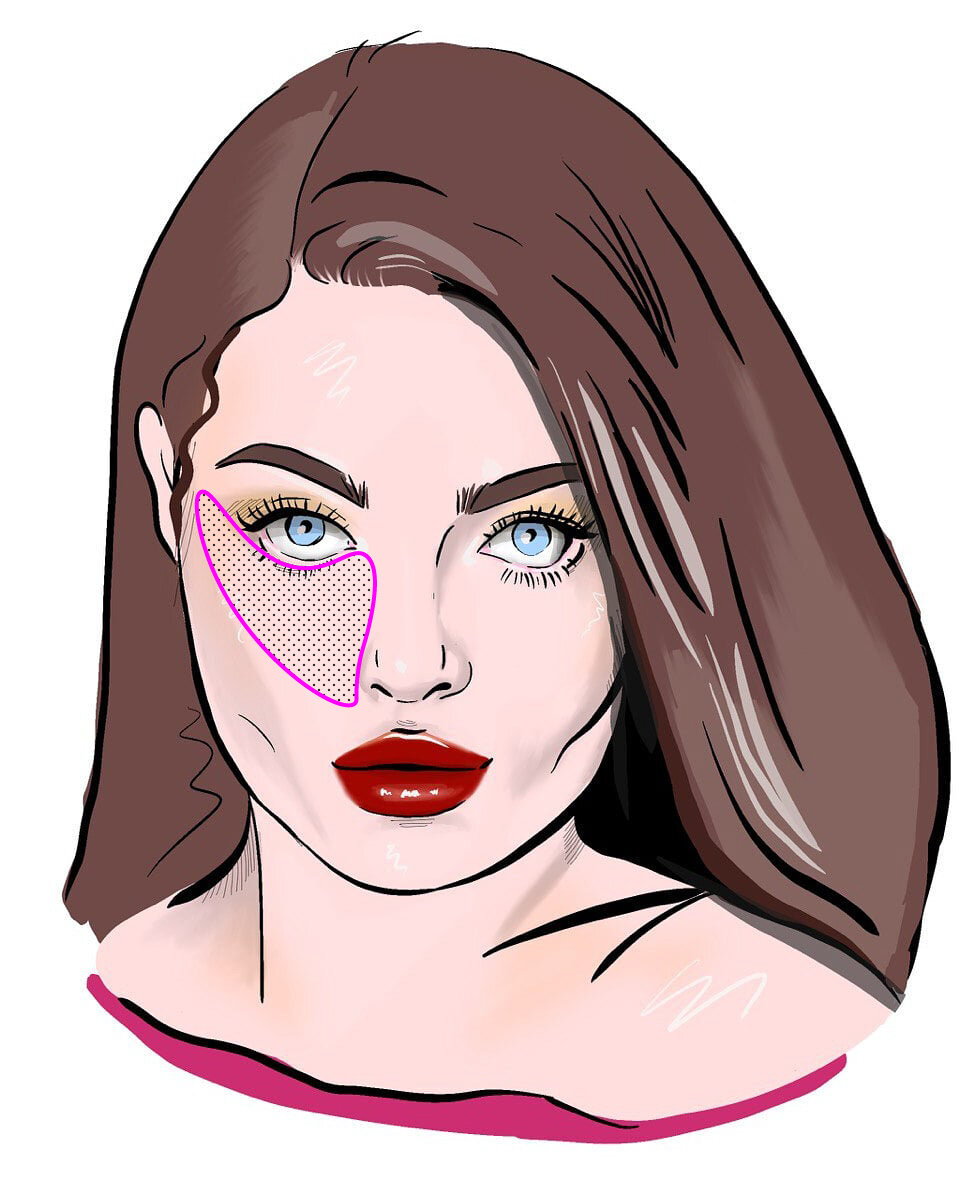 Зона нанесения