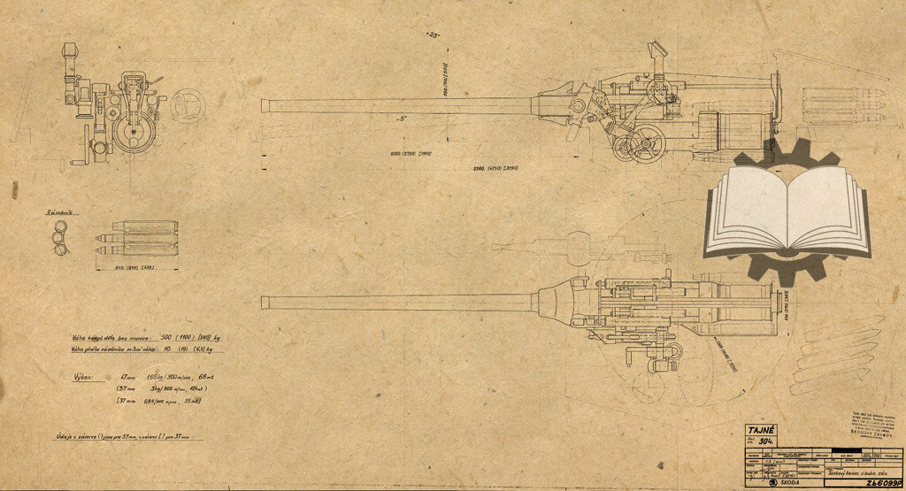 "Малый триплекс" от Škoda - танковые пушки A 23/A 24/A 25 калибром 37, 47 и 57 мм, декабрь 1947 года.