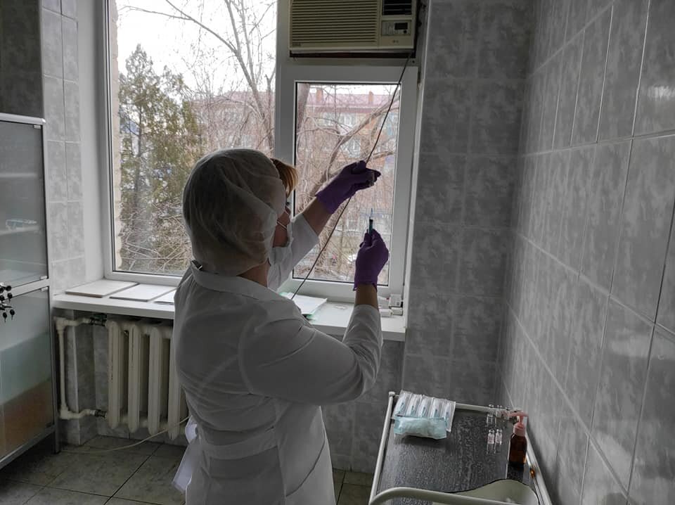 В прививочном кабинете. Фото своё.