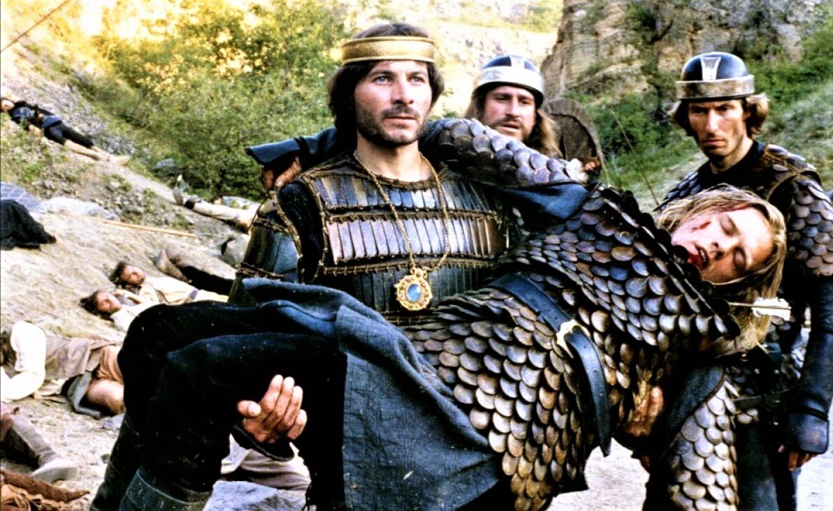 Кадры из мини-сериала «Карл Великий» (Производство: Франция, Италия и Германия. 1993 год; режиссёр – Клайв Доннер). В роли Карла Великого – французский актёр Кристиан Брендель