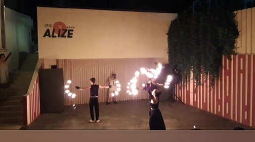 Зажигательное fire show в Олюденизе