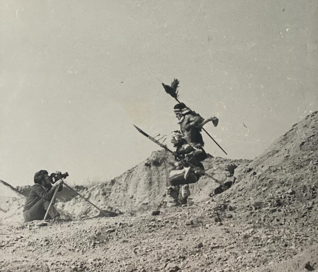 на съемочной площадке