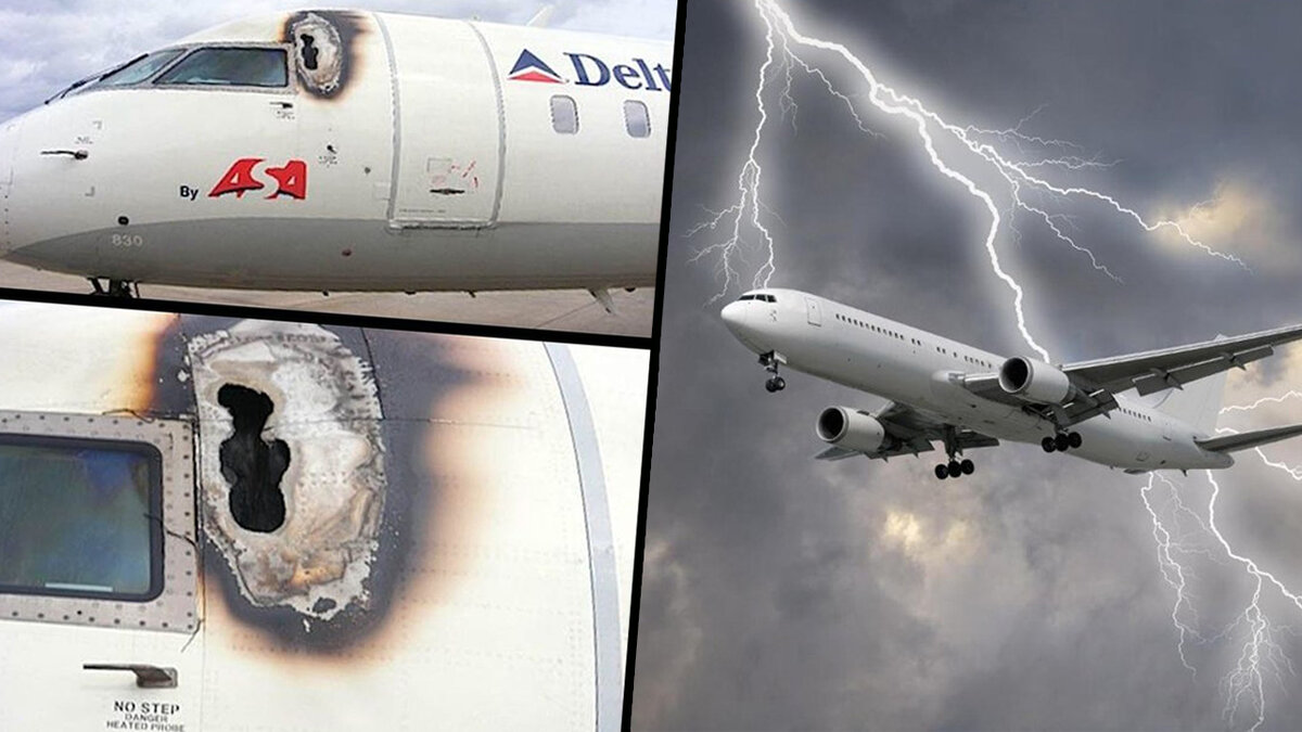 Последствия удара молнии!