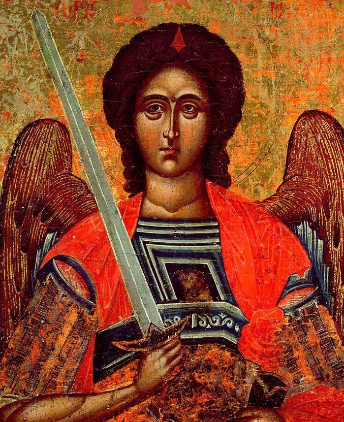 Архистратиг Михаил. Икона. 18 век. Изображение взято в открытых источниках.
