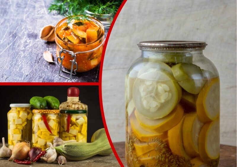 Заготовки из кабачков