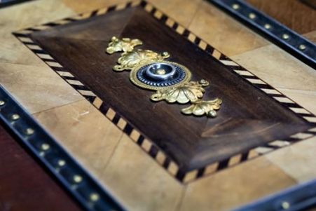 переплет Библии Гутенбурга, хранящейся в РГБ