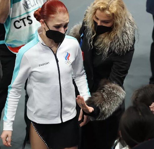 Реакция Александры Трусовой на серебро