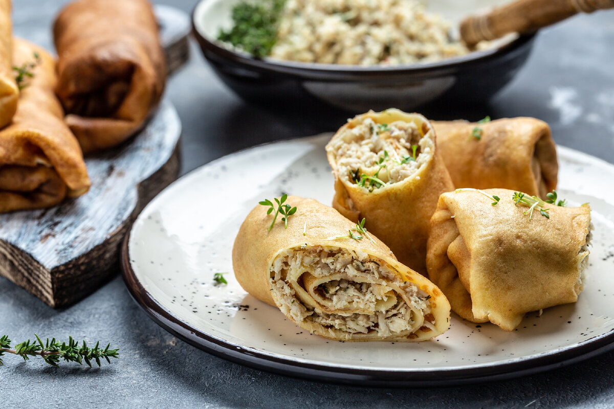 Блинчики с начинкой на ваш вкус