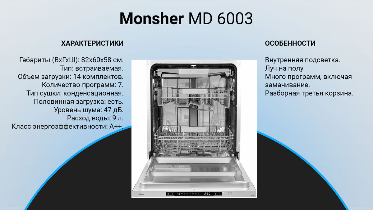 Monsher mdf 4537 blanc отдельностоящая