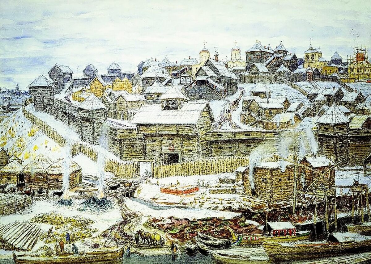 А. Васнецов «Московский Кремль при Иване Калите»