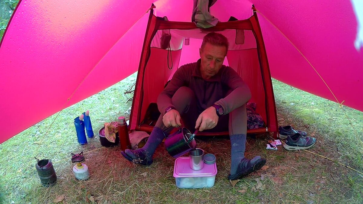 Сливочный кисель в шоколаде. Дегустация под дождём.