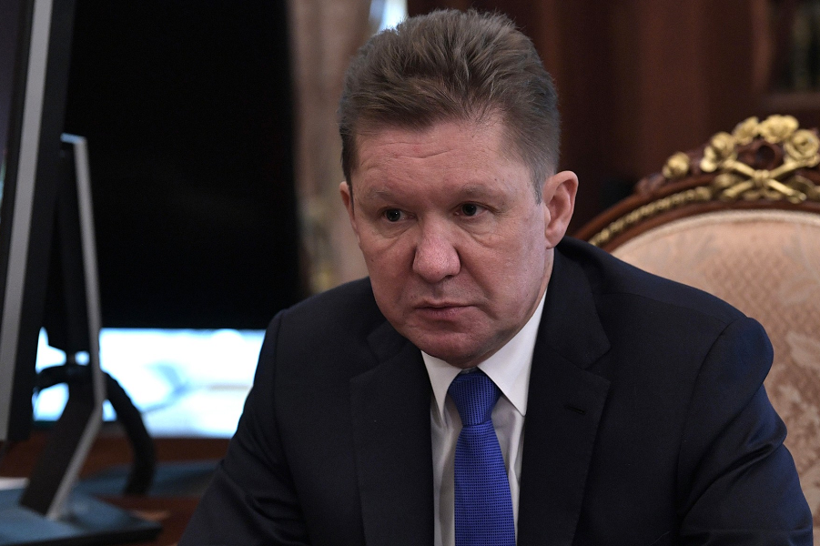 Глава "Газпрома" Миллер на приеме у президента
