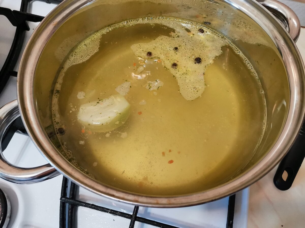 Вот такой бульон изначально