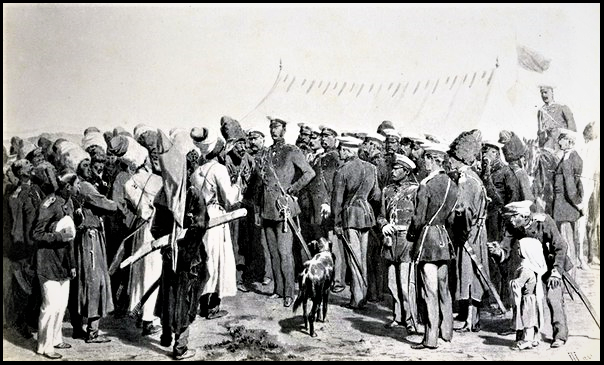 Делегация черкеских общин на приёме у Александра II (картина Т. Гершельт, 1861 год)