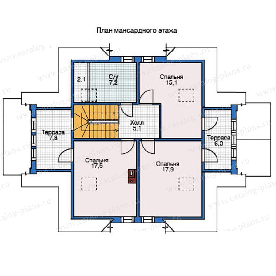 12-16 - Проект двухэтажного дома 157 м² из бруса в английском стиле |  Проекты Домов - Catalog-Dom.ru | Дзен