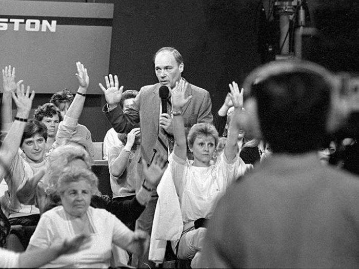 "Телемост" Владимир Познер - ведущий советской стороны