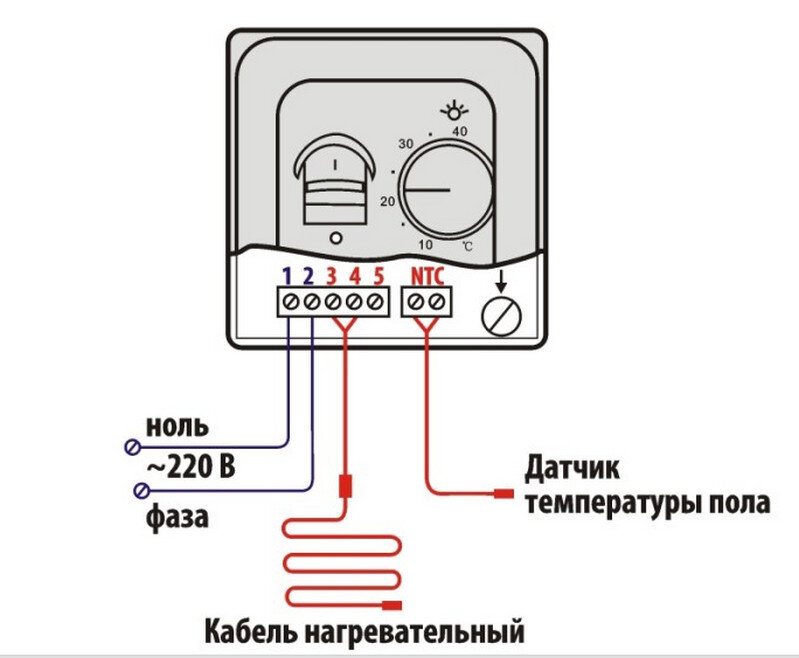 Простой терморегулятор для тёплого пола