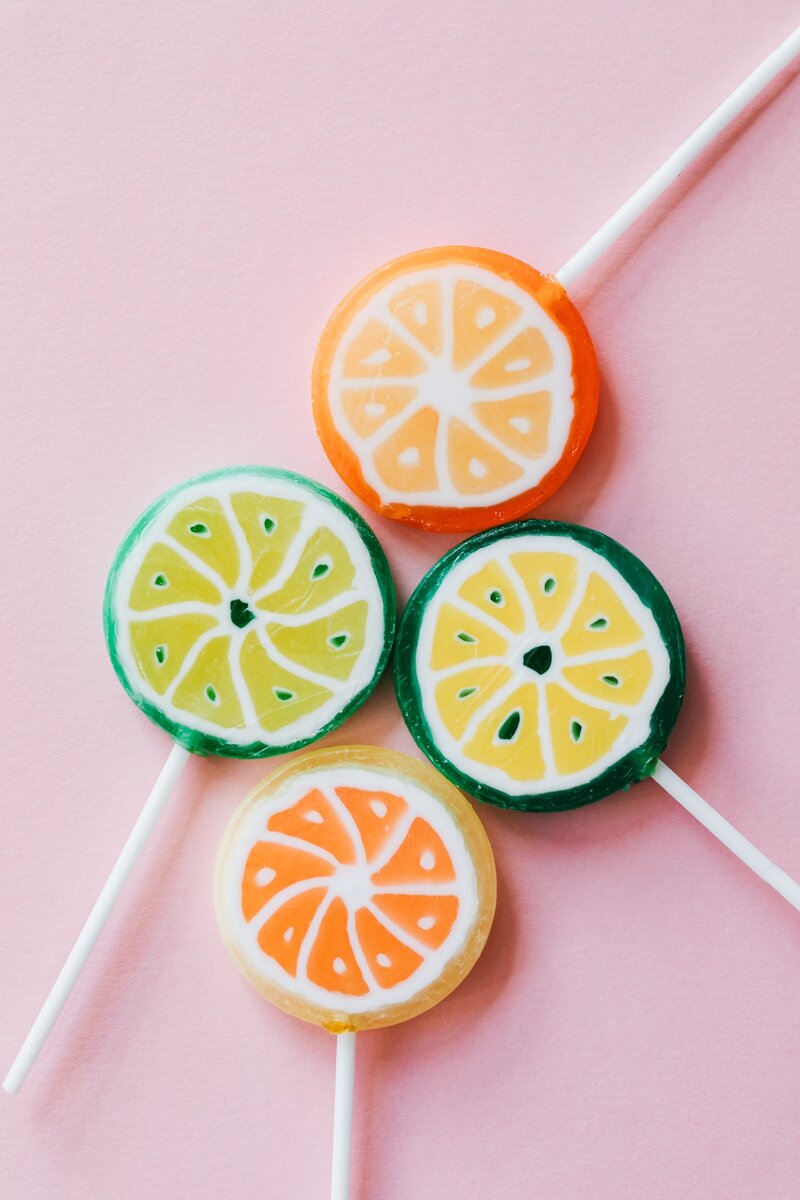 Round lollipops