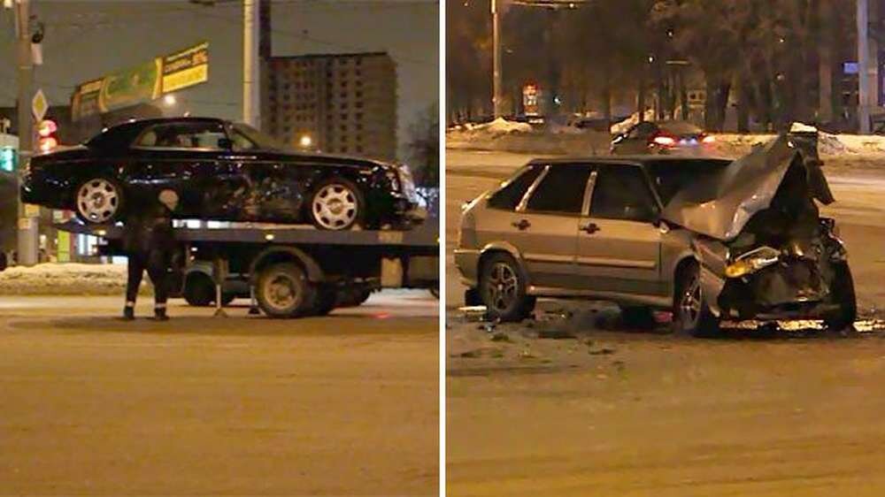 Фото с места аварии в Челябинске