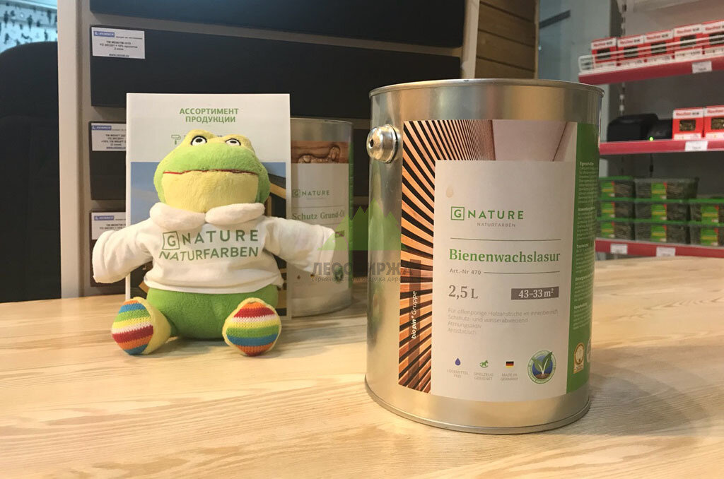 Лазурь с пчелиным воском Gnature 470 Bienenwachslasur