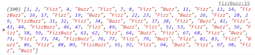 Вывод FizzBuzz на JavaScript