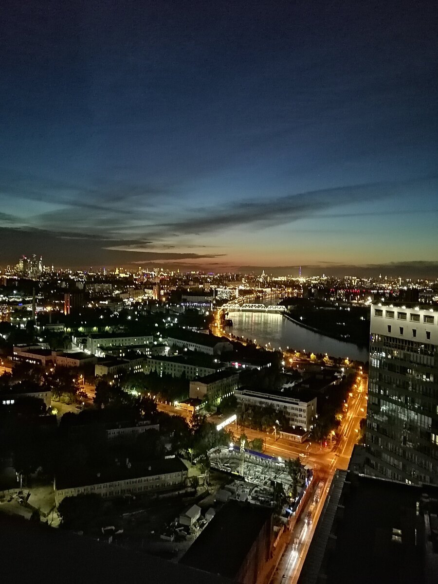 Ночной вид Москвы