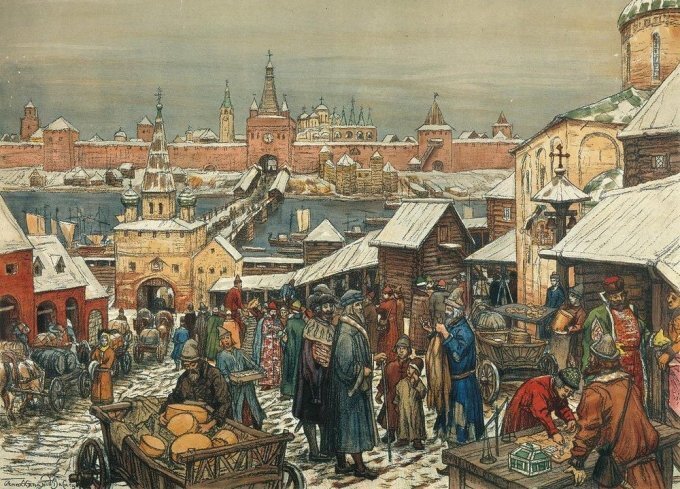 Аполлинарий Васнецов. Базар
