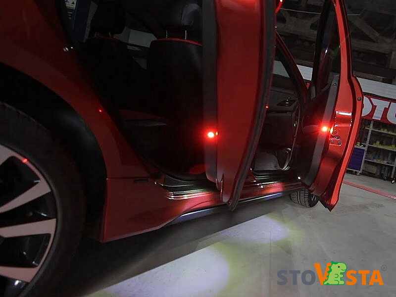 Пример освещения зоны ног и высадки