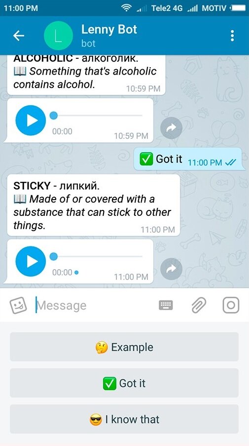 Чат-боты – персональные помощники

Вы можете с помощью чат-бота на сайте изучать, например, английский язык.


