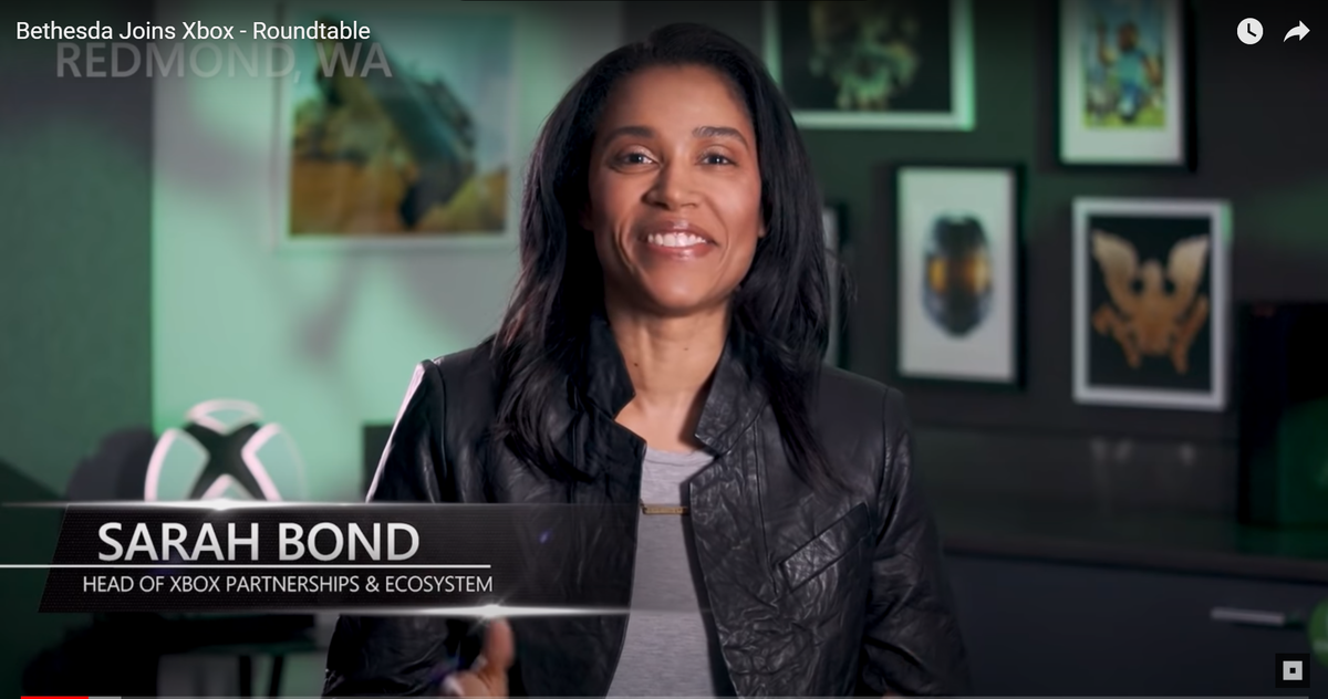 Сара Бонд — руководитель отдела глобальных игровых партнерств и развитие Xbox / Microsoft