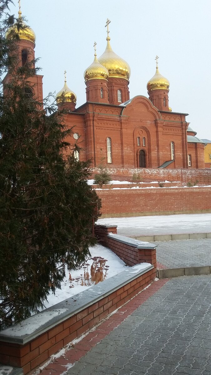 Свято-Воскресенский мужской монастырь зимой.