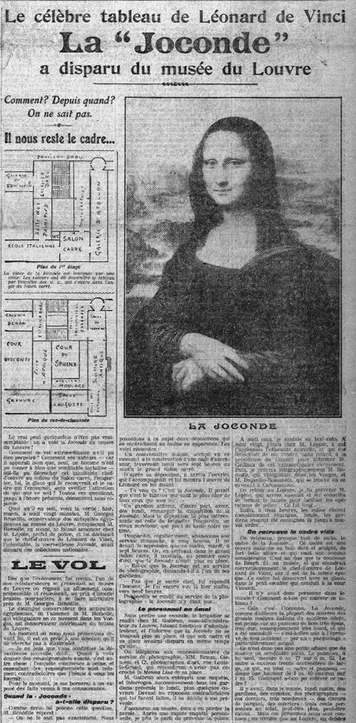 Газета о краже картины