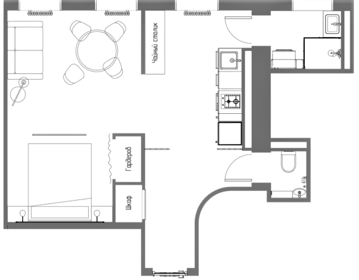 План квартиры ПОСЛЕ