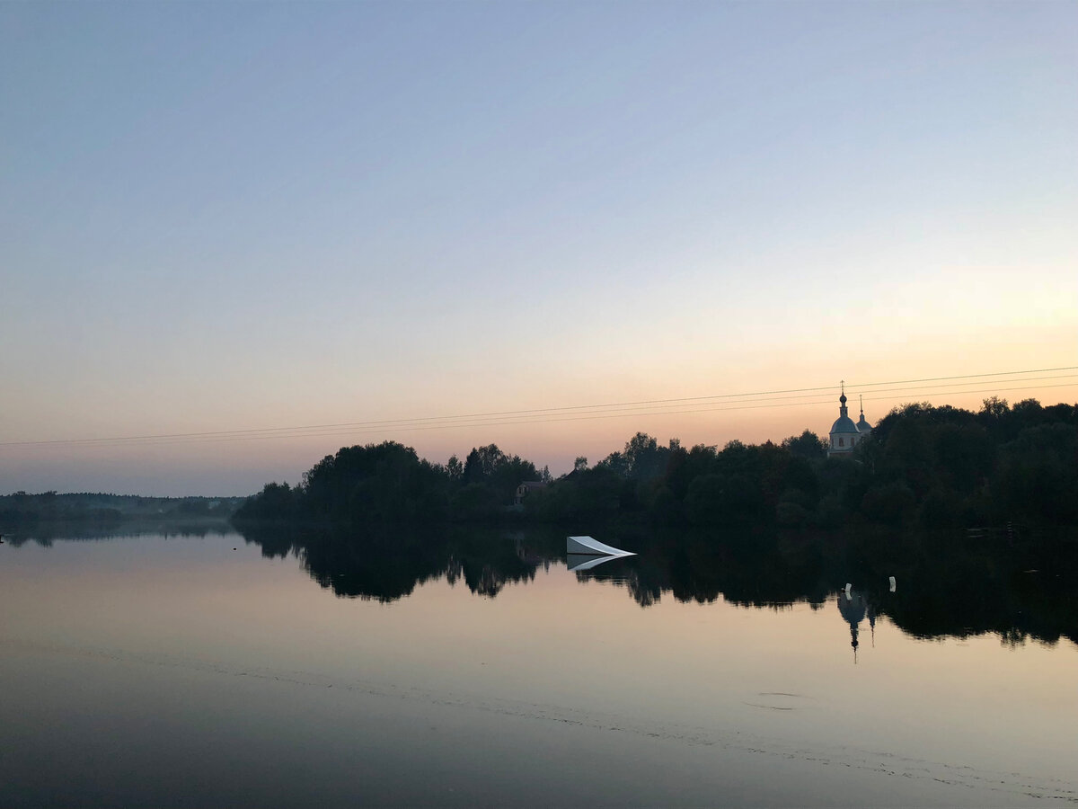 Закат под Калугой. Фото автора